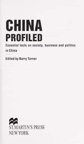 Tapa de China profiled