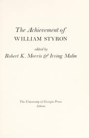 Tapa de The Achievement of William Styron