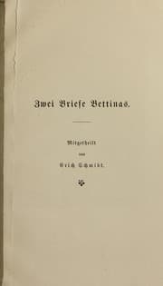Tapa de Zwei Briefe Bettinas