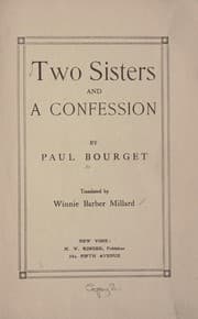 Tapa de Two sisters and A confession
