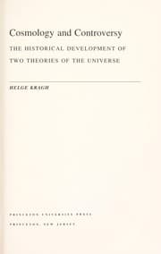 Tapa de Cosmology and controversy
