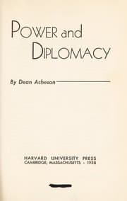 Tapa de Power and diplomacy. --