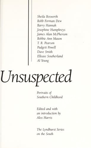Tapa de A World unsuspected