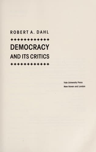 Tapa de Democracy and its critics