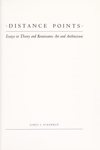 Tapa de Distance points