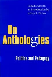 Tapa de On Anthologies
