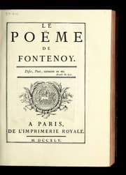 Tapa de Le poe me de Fontenoy