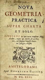 Tapa de Nova geometria, practica super charta et solo