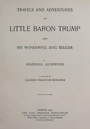 Tapa de Travels and adventures of Little Baron Trump