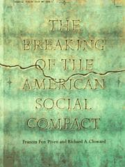 Tapa de The breaking of the American social compact