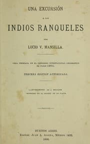 Tapa de Una excursio n a  los indios ranqueles