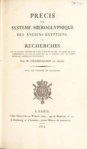 Tapa de Pr©♭cis du syst©·me hi©♭roglyphique des anciens egyptiens, ou, Recherches sur les ©♭l©♭mens premiers de cette ©♭criture sacr©♭e, sur leurs diverses combinaisons, et sur les rapports de ce syst©·me avec les autres m©♭thodes graphiques ©♭gyptiennes