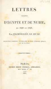 Tapa de Lettres ©♭crites d'Egypte et de Nubie, en 1828 et 1829