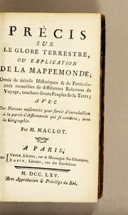 Tapa de Précis sur le globe terrestre, ou Explication de la mappemonde