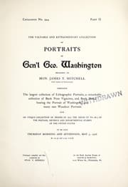 Tapa de The valuable and extraordinary collection of portraits of Gen'l Geo. Washington