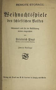 Tapa de Weihnachtsspiele des schlesischen Volkes