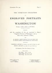 Tapa de The unequaled collection of engraved portraits of Washington
