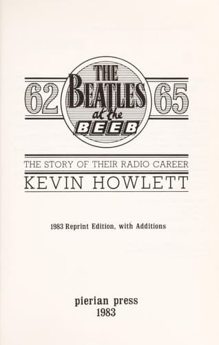 Tapa de The Beatles at the Beeb