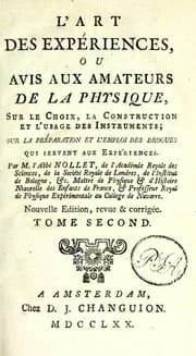 Tapa de L'art des expériences, ou, Avis aux amateurs de la physique