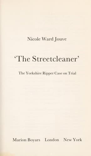 Tapa de "The streetcleaner"