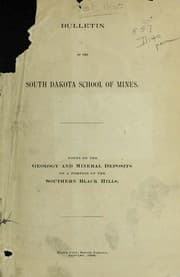 Tapa de Notes on the geology and mineral deposits of a portion of the southern Black Hills