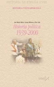 Tapa de Historia política de España 1939-2000