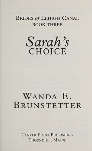 Tapa de Sarah's choice