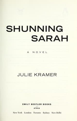 Tapa de Shunning Sarah