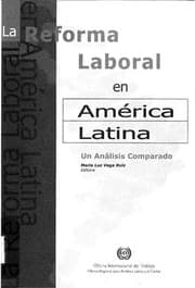 Tapa de La reforma laboral en América Latina