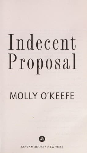 Tapa de Indecent proposal