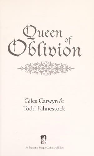 Tapa de Queen of oblivion