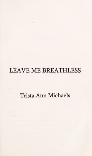 Tapa de Leave me breathless