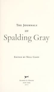 Tapa de The journals of Spalding Gray