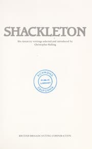 Tapa de Shackleton, his Antarctic writings