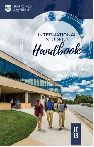 Tapa de International Student Handbook
