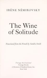 Tapa de Le Vin de solitude