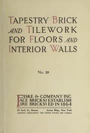 Tapa de Tapestry brick and tilework for floors and interior walls