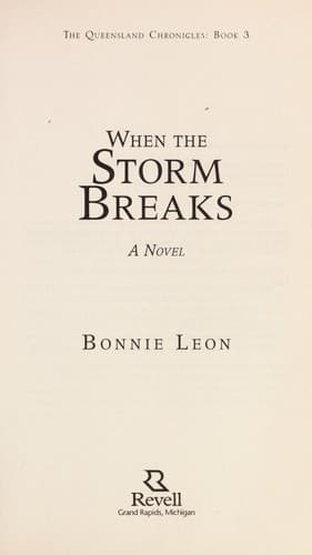 Tapa de When the storm breaks