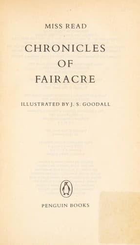 Tapa de Chronicles of Fairacre