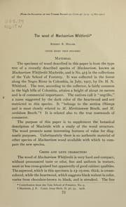 Tapa de The wood of Machaerium Whitfordii