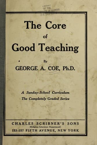 Tapa de Core of good teaching