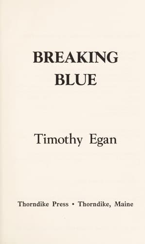 Tapa de Breaking blue