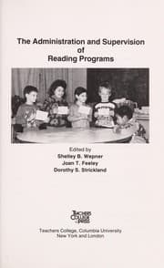 Tapa de The Administration and supervision of reading programs