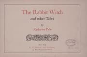 Tapa de The rabbit witch and other tales