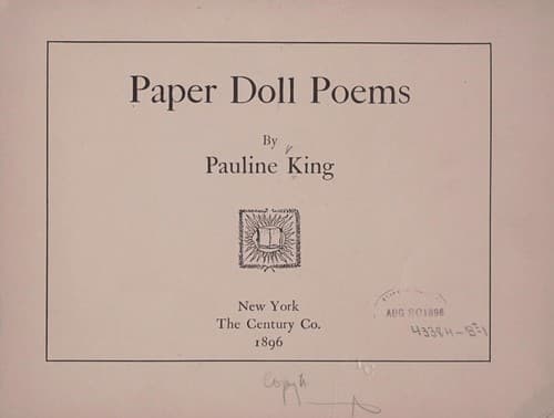Tapa de Paper doll poems