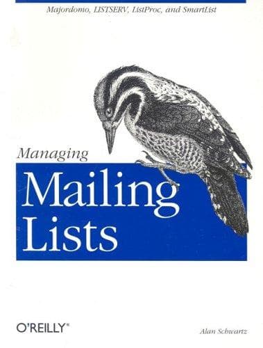 Tapa de Managing mailing lists