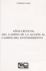 Tapa de Años críticos