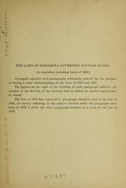 Tapa de Laws of Minnesota relating to savings banks and savings associations ...