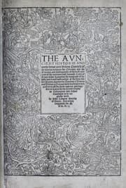 Tapa de The auncient historie and onely trewe and syncere cronicle of the warres betwixte the Grecians and the Troyans