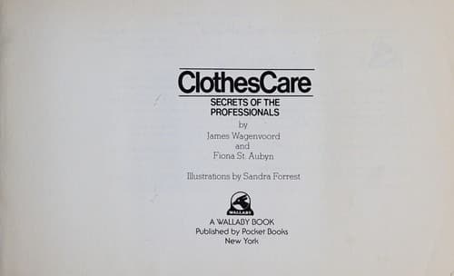 Tapa de Clothes care